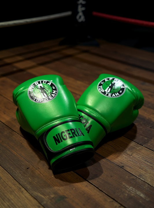 Africa Top Team Nigeria Green 14oz Training gloves Boxing, MMA