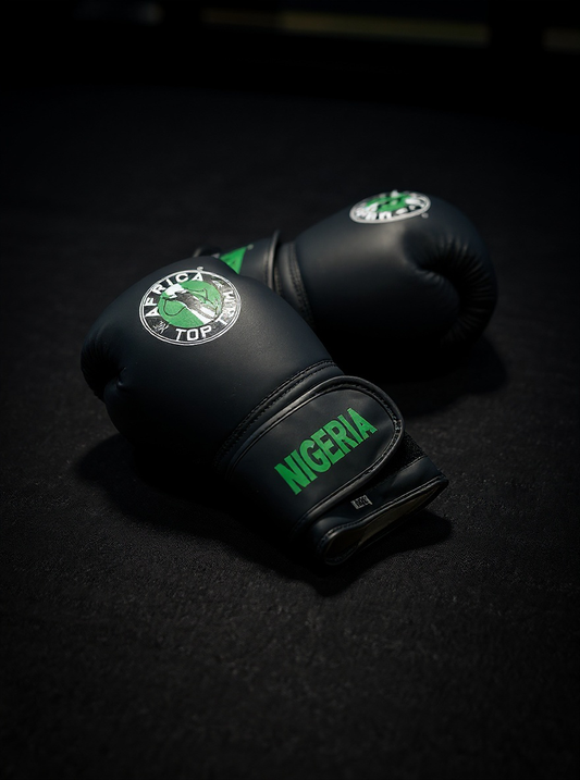 Africa Top Team Nigeria Black 14oz Training gloves Boxing, MMA