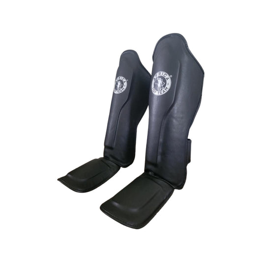 Africa Top Team Premium Training Shin guards MMA, Muay Thai Black