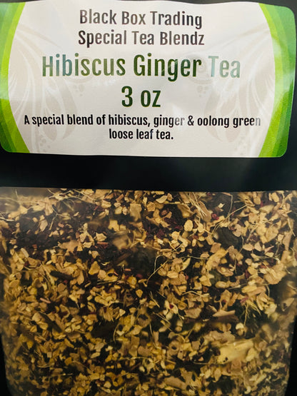 Hibiscus Ginger Loose Leaf Tea 3 oz.