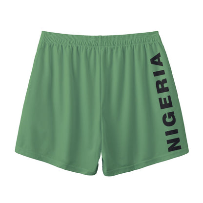 Africa Top Team Nigeria Drab Green Men's Shorts with Pocket