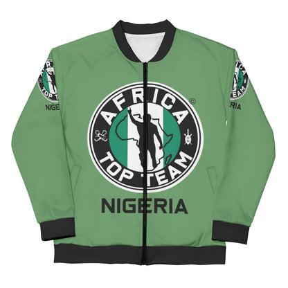 Africa Top Team Nigeria Drab Green Bomber Jacket