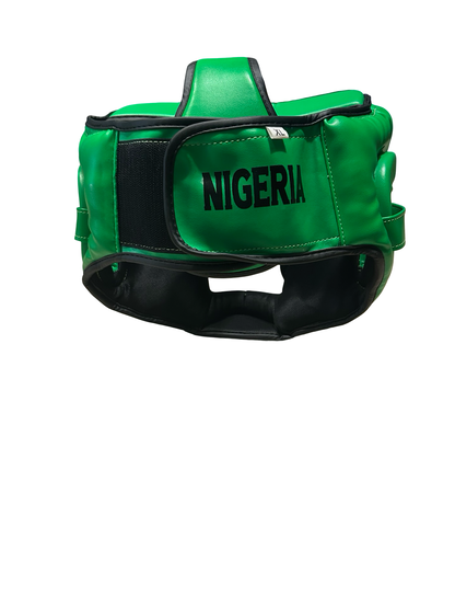 Africa Top Team Nigeria Green premium Head gear  Boxing, MMA