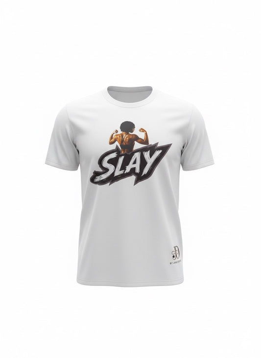 Slay by Jane Osigwe White T-Shirt (Pre Order)