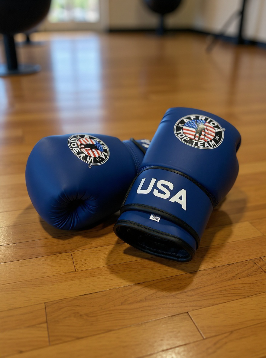Africa Top Team USA  Blue 14oz Training gloves Boxing, MMA