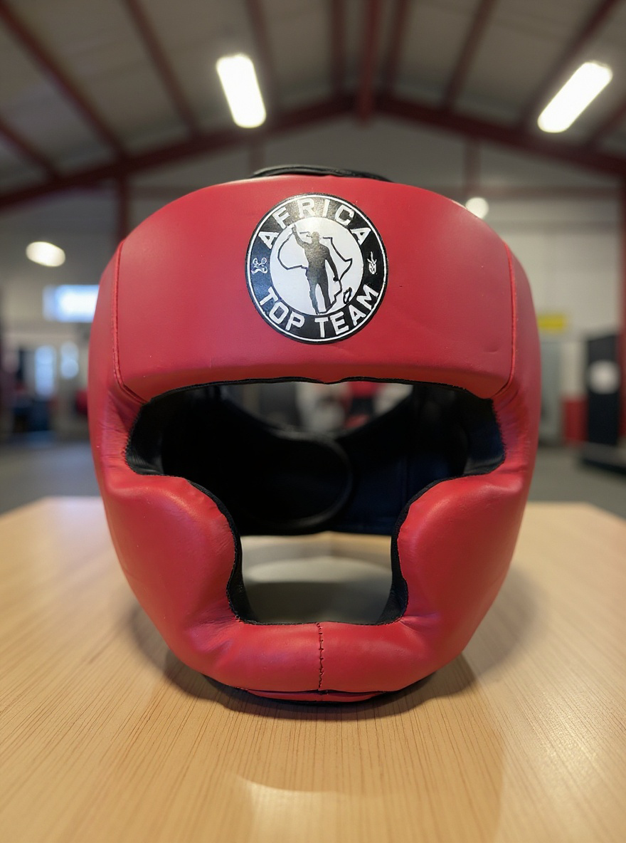 Africa Top Team Warrior Culture Red Premium Head gear  Boxing, MMA