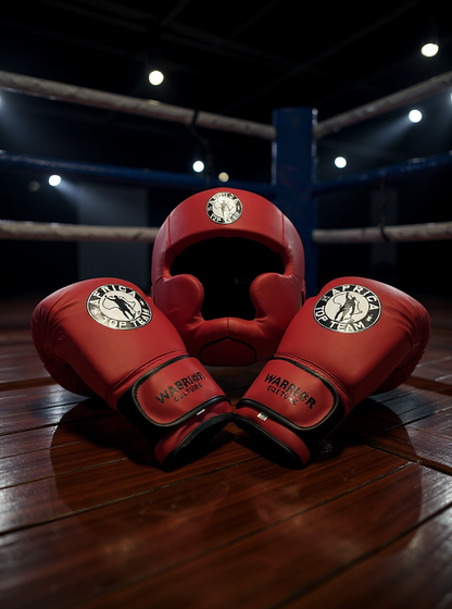 Africa Top Team Warrior Culture Red 14oz Training gloves Boxing, MMA