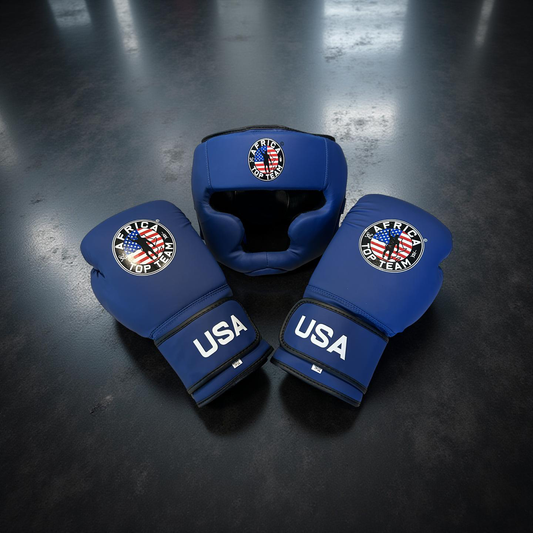 Africa Top Team USA  Blue 14oz Training gloves Boxing, MMA
