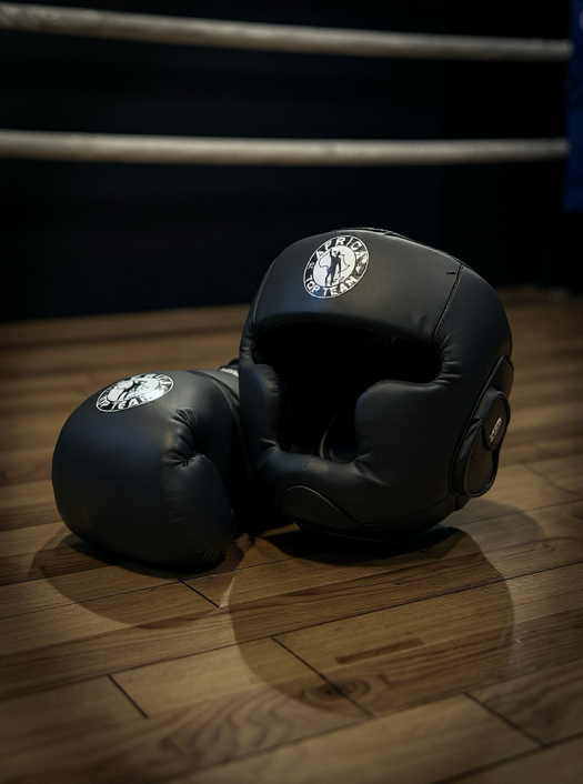 Africa Top Team Warrior Culture Black Premium Head gear  Boxing, MMA