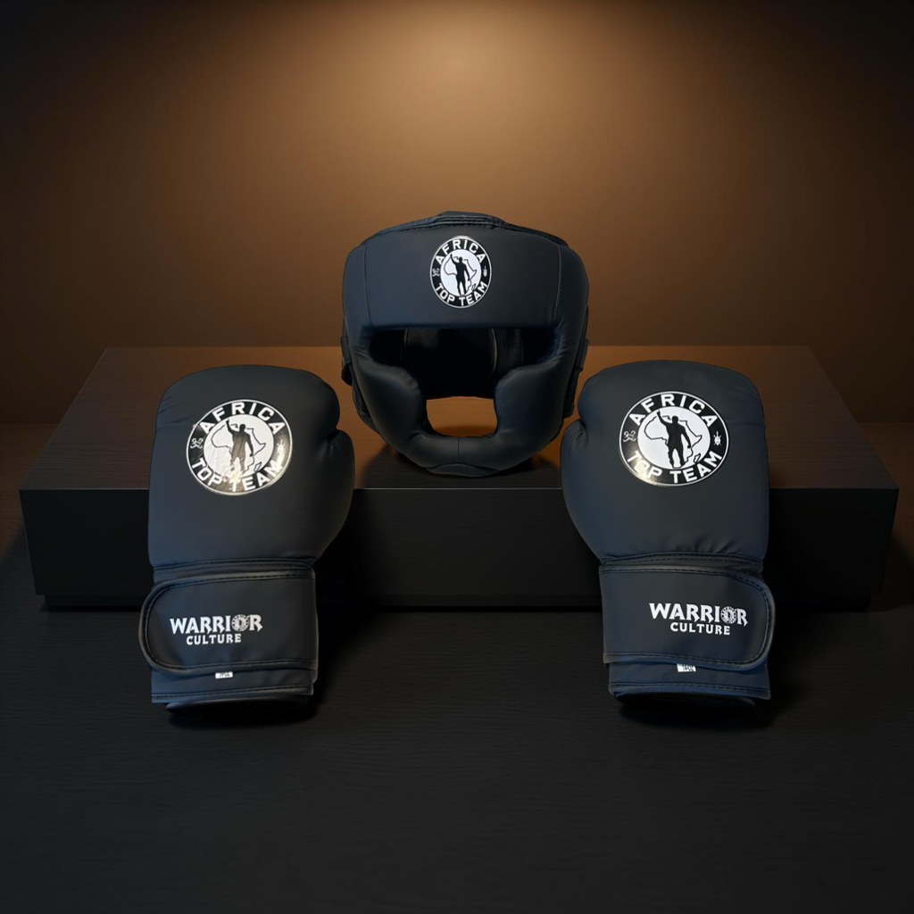 Africa Top Team Warrior Culture Black 14oz Training gloves Boxing, MMA