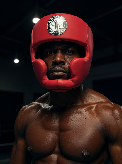 Africa Top Team Warrior Culture Red Premium Head gear  Boxing, MMA