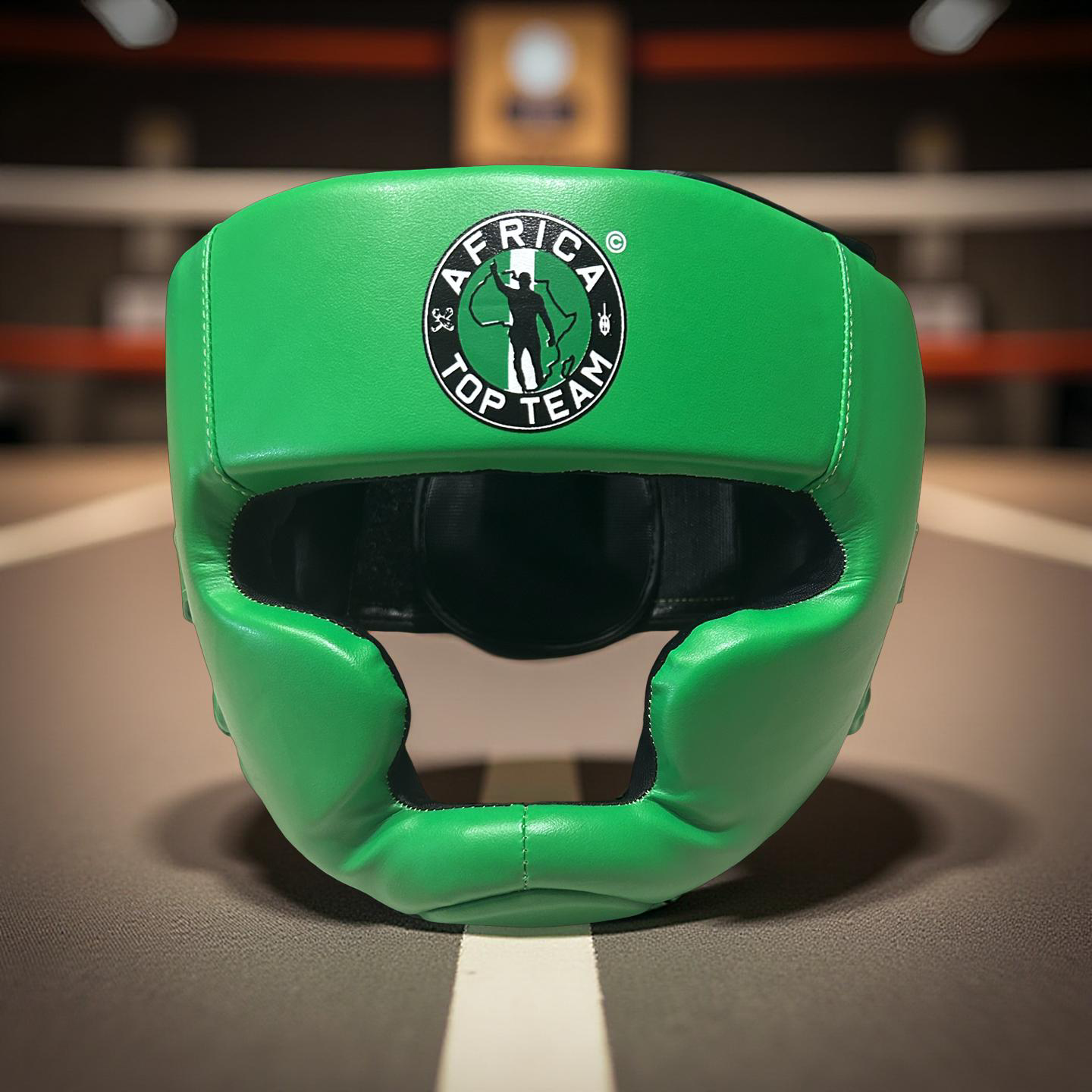 Africa Top Team Nigeria Green premium Head gear  Boxing, MMA