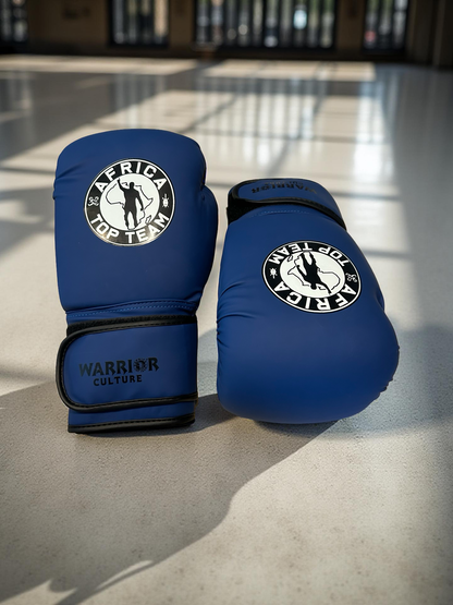 Africa Top Team Warrior Culture Blue 14oz Training gloves Boxing, MMA