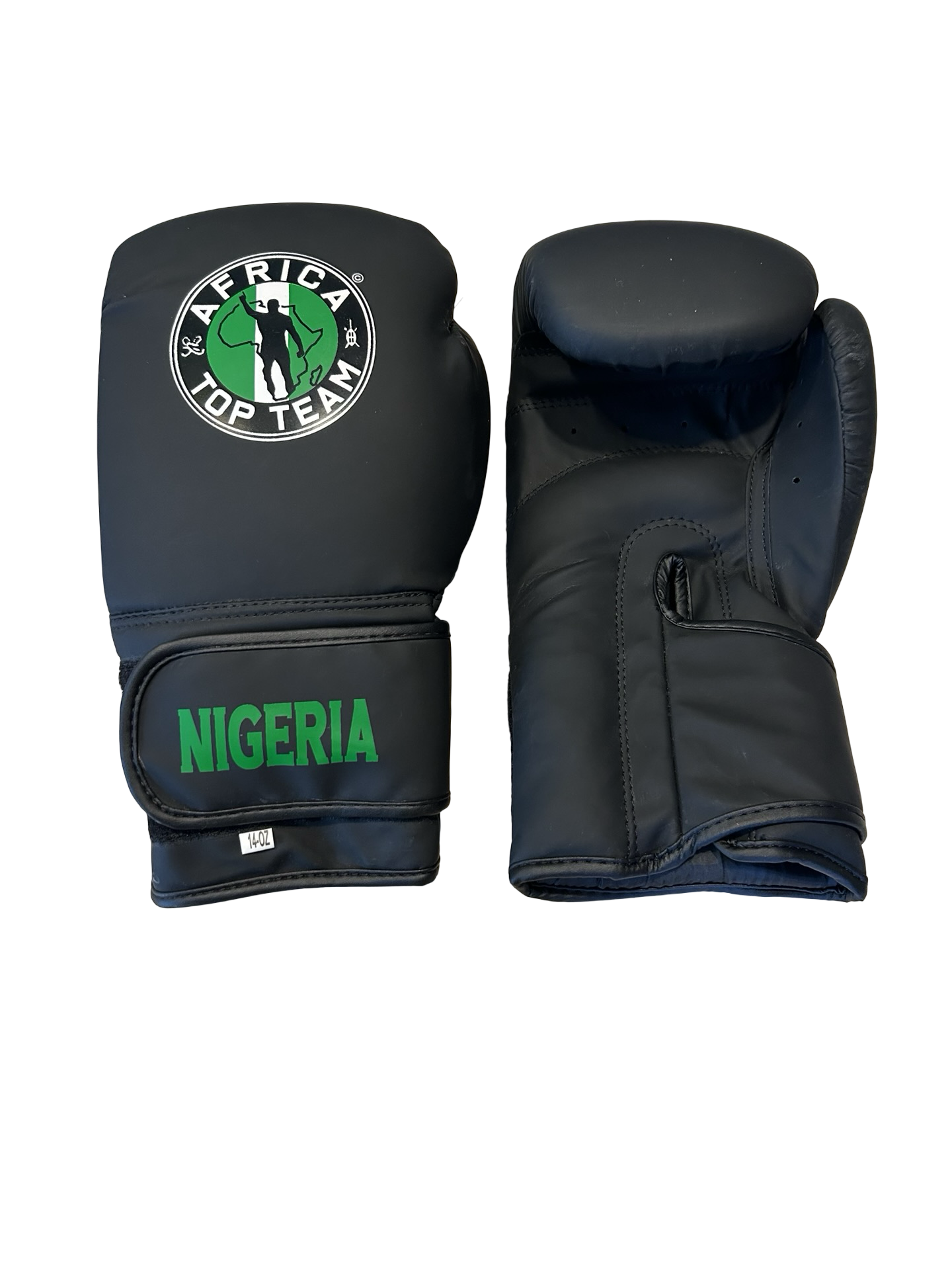 Africa Top Team Nigeria Black 14oz Training gloves Boxing, MMA