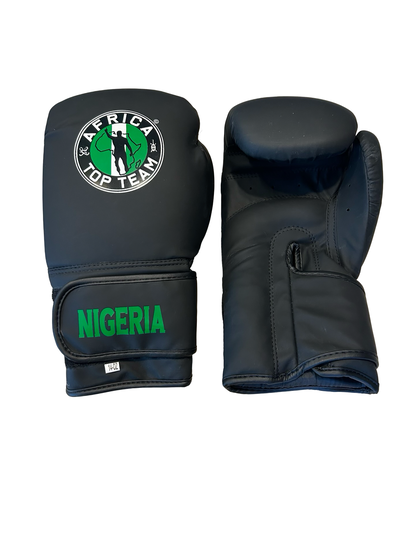 Africa Top Team Nigeria Black 14oz Training gloves Boxing, MMA