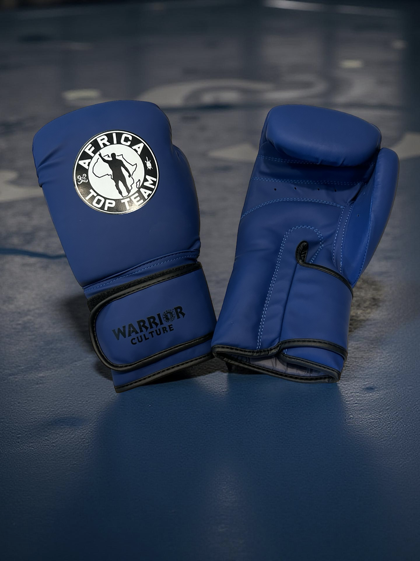 Africa Top Team Warrior Culture Blue 14oz Training gloves Boxing, MMA