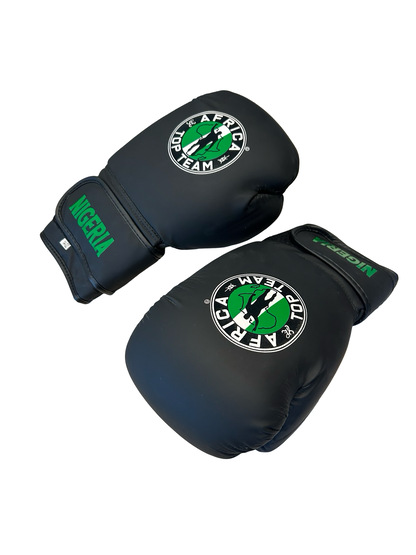 Africa Top Team Nigeria Black 14oz Training gloves Boxing, MMA
