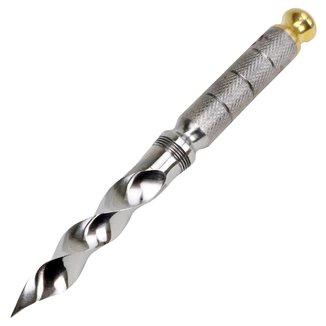 MXC BoneEdge 10" All Metal Stainless Steel Tri-Edge Twist Dagger With Aluminum Cover