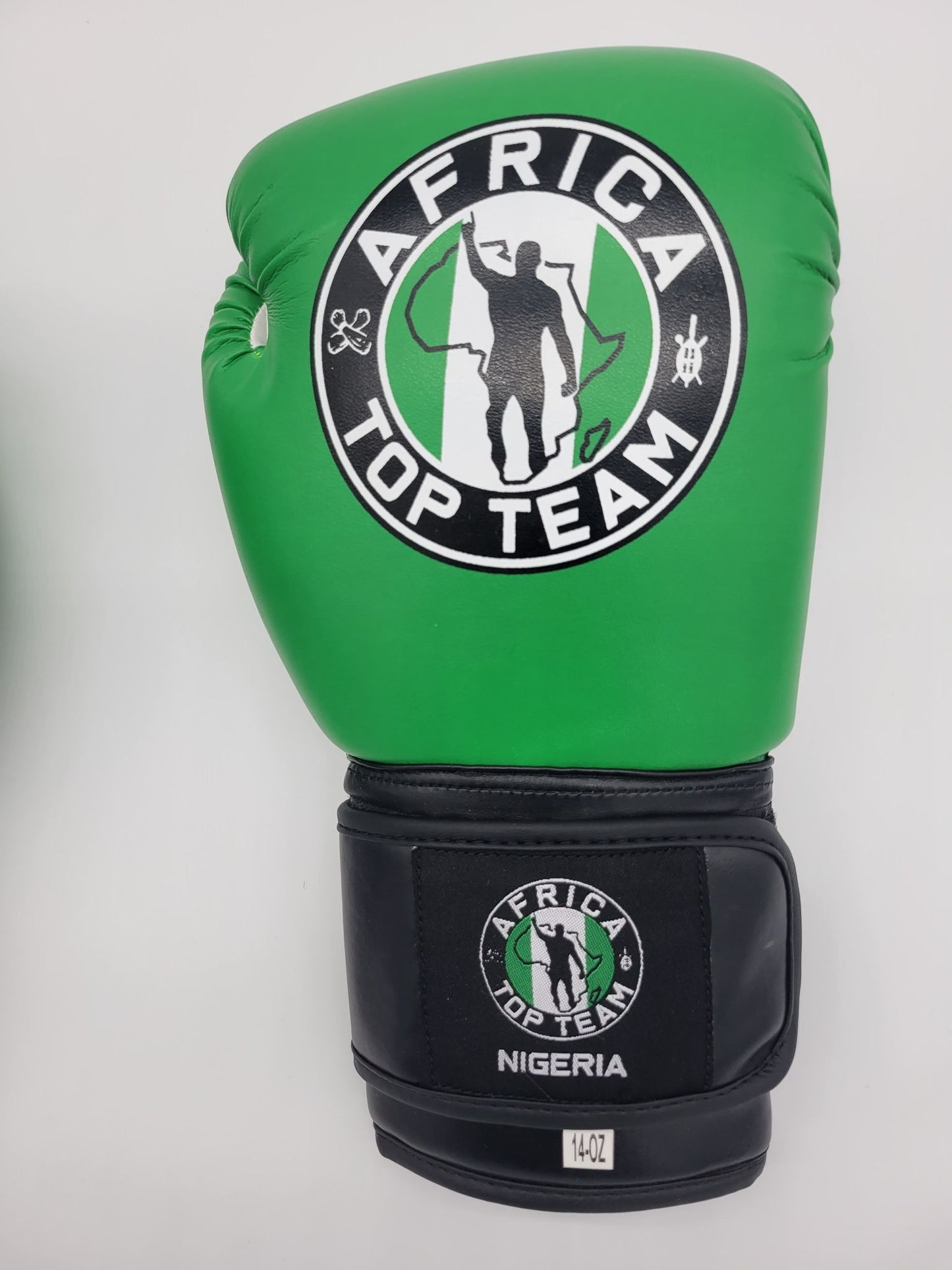Africa Top Team Nigeria Green/Black 14oz Training gloves   Boxing, MMA