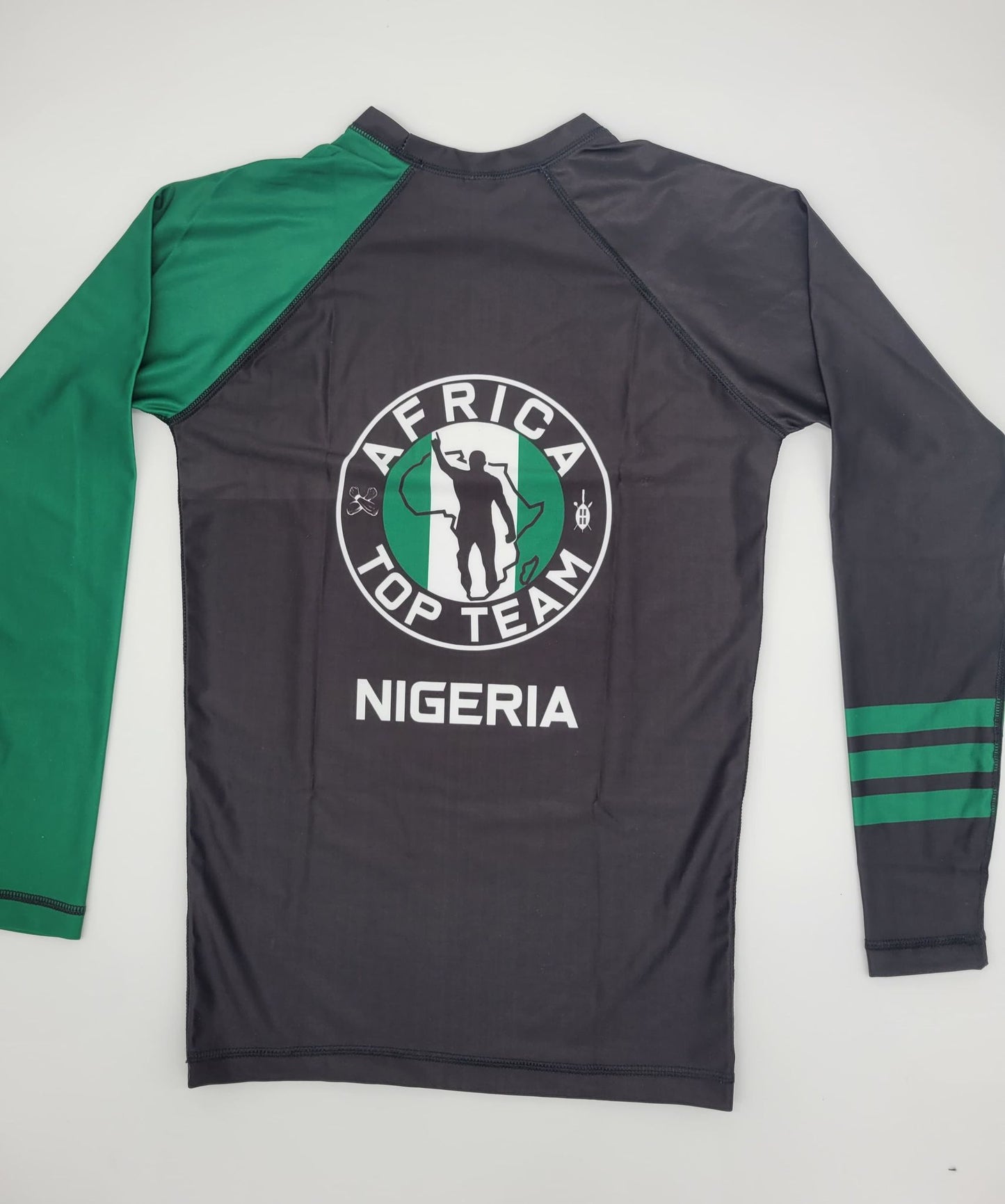 Africa Top Team Nigeria Green/Black Rash guard and Muay Thai Set   Boxing, MMA