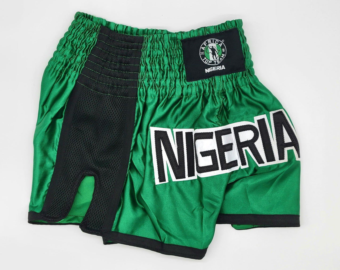 Africa Top Team Nigeria Green/Black Rash guard and Muay Thai Set   Boxing, MMA