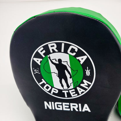 Africa Top Team Nigeria Green/Black Focus Mitt Set  Boxing, MMA