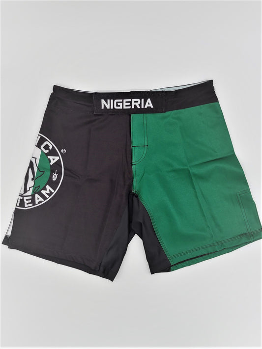 Africa Top Team Nigeria Green/Black MMA Shorts    Boxing, MMA
