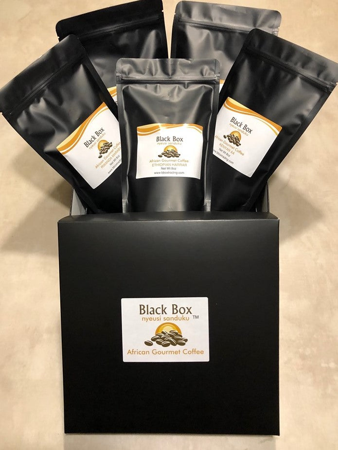 Black Box African Gourment Coffee Sampler Gift set