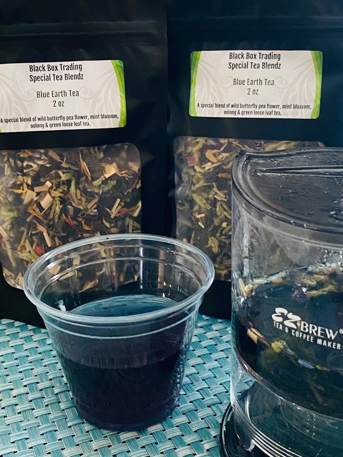 "Blue Earth Tea Blend"  "Blue Tea" Loose Leaf Tea 2 oz.